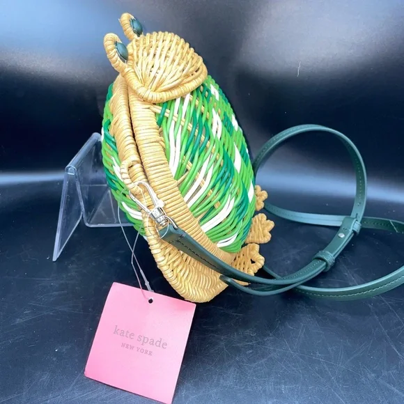 Kate Spade Green and Tan Frog Crossbody Bag - Picture 5 of 9